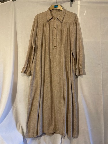 Vtg 70s 80s oatmeal wool - , long
