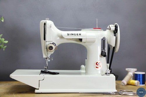 Vintage singer white 221k - singer,