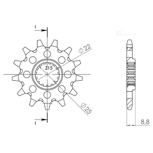 Sprocket pitch 520 z - sprocket,
