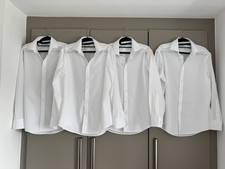 4x TM Lewin Fitted White