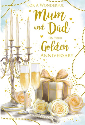 Mum dad golden 50th - dad, wedding