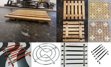 Hot Pans Stand Trivet Kitchen Worktop Protector Surface Silicone Steel Pan Base