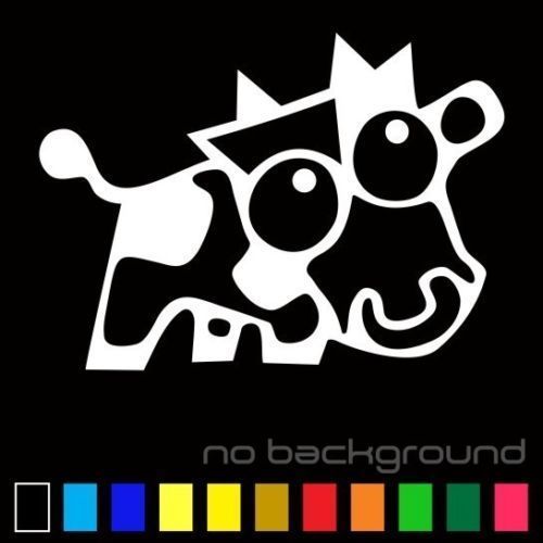 Crazy cow sticker vinyl - vinyl, decal