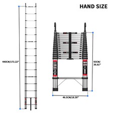 Folding telescoping ladder - telescoping,