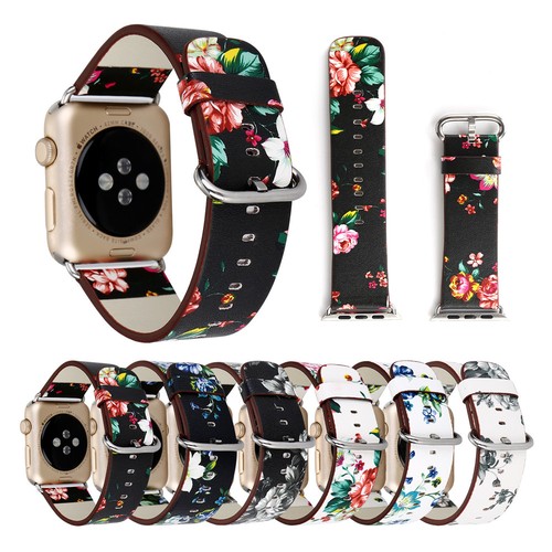 Women floral leather strap - strap, for