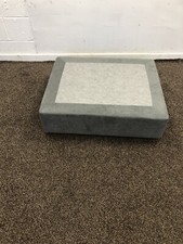 DFS FOOTSTOOL IN FABRIC GREY RRP £229.99