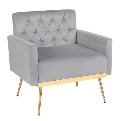 Costway modern velvet accent - modern,