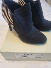 Womens Animal Print Ankle Boots Size 4 NEXT VGC WITH BOX