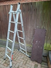 3 Way Combination Ladder Scaffold Aluminium Multi Purpose Ladder Platform (Used)
