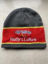 Rally Of Rally Lakes Beanie Hat Grey,  Red And Yellow 