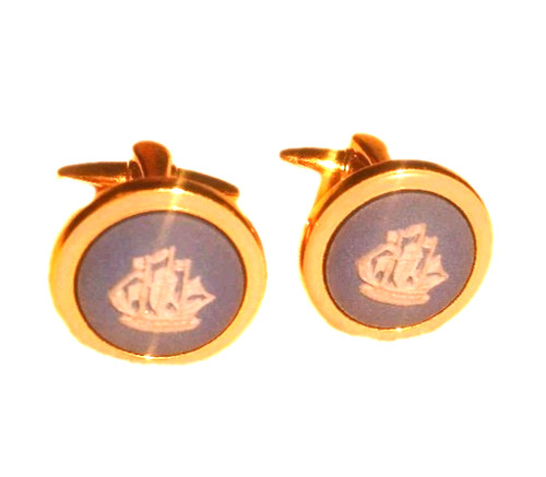 Wedgwood cufflinks blue - wedgwood,