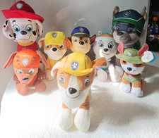 Paw Patrol Soft Toy Plush Bundle 8 Toys Marshall Chase Everest Rubble Zuma Rocky