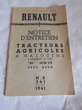Vintage tractor Renault "85" 10/20CV Type AFVH NE541 1941 charcoal powered