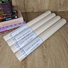 4 New and Sealed Vintage Jane Churchill Wallpaper Rolls Polka Dot Ivory White