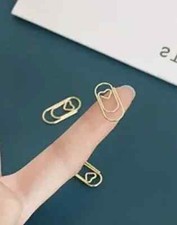 50x Heart Shaped Paper Clips