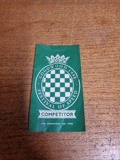 Goodwood Festival Of Speed 1995 Competitor Paper Leaflet