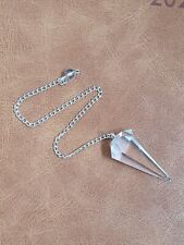 Clear Quartz Dowsing Pendulum Healing Crystals Orgonite Crystal Point Scrying