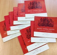 Collection Of Ten 1964 Royal Opera House Programmes