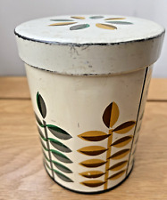 Vintage Orla Kiely Stem Style Storage Tin 1980's ~ Rare