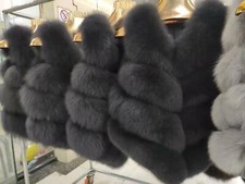 Women Fur Gilet Real Fox Fur