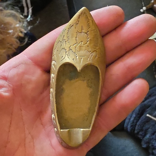 Antique solid silver - antique, vesta