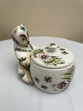 Vintage Sweet Bear Russian Hand Painted Honey Pot,  By Semikarakorsk
