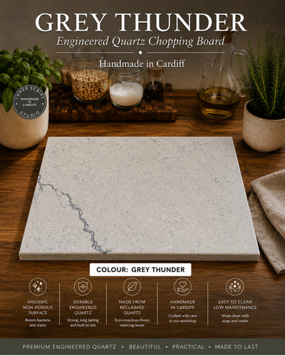 Quartz stone chopping board - stone,