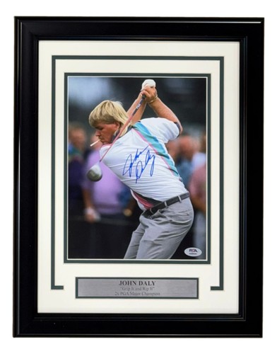 John daly signed - signed, in