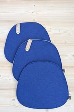Brand New Dunelm Blue Reversible Chair Cushion Chair Pad X3 See Listing 