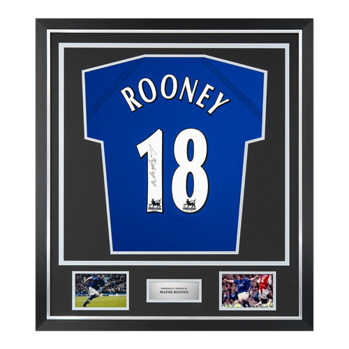 Framed wayne rooney signed - framed,