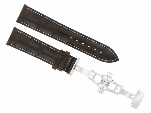 18mm dark brown leather - 18mm,