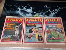 Tiger & Scorcher Comics x 3 .  August & September  1975  &  May 1977
