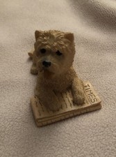 Morning Paper By Regency Fine Arts Dog Ornament Figurine *read info first*