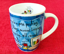 History And Heraldry, It's Only A Job - Top Clerk, Porcelain Mug