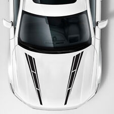 2Pcs Black Car Racing Sticker Vehicle Hood Strip Tape Decal Trim Accessories