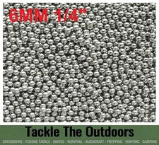 1/4" 6mm Slingshot / Catapult Ammo G1000 Carbon Steel Ball Bearings BB Shot UK