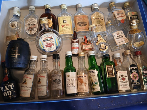 Miniature empty alcohol - miniature,