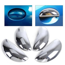 Chrome Door Handle Cover Trim Fit For Peugeot 206 206cc ut