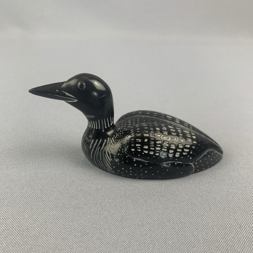 Vintage soapstone loon - vintage, duck