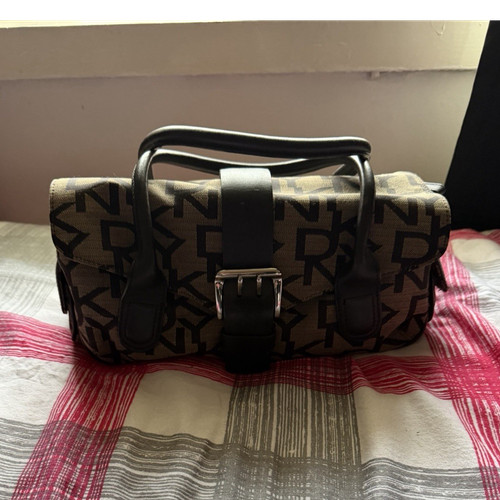 Dkny brown canvas leather - brown,