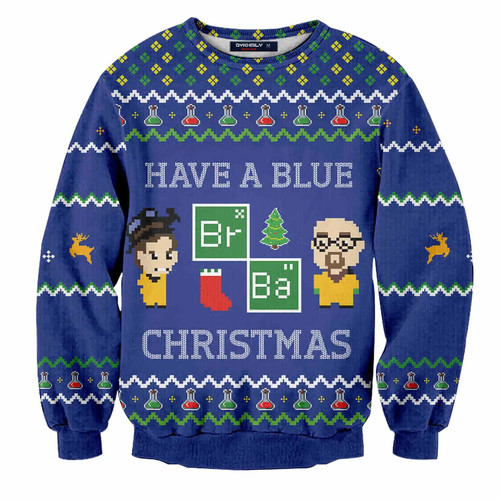 Breaking bad christmas sweater - breaking,