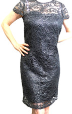 Gray Lace Dress Women Size 8