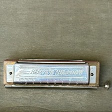 Hohner "SILVER SHADOW " Harmonica In Key of C Made In Germany w/ Original Case