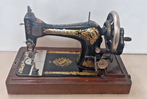 Singer vintage hand crank - singer,