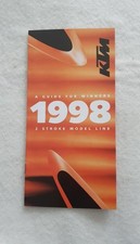 KTM 2STROKE MODEL LINE Motorcycle Sales Brochure 1998 125/250/380SX, 125/200EXC