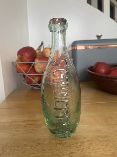 Vintage glass bottle schweppes - vintage,