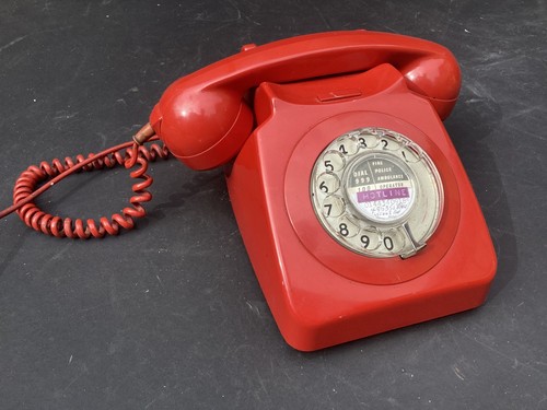 Original vintage bright red - original,