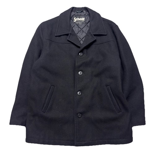 Schott nyc wool coat jacket - wool,