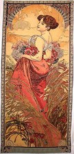 ALPHONSE MUCHA 61" X 28" 155CM