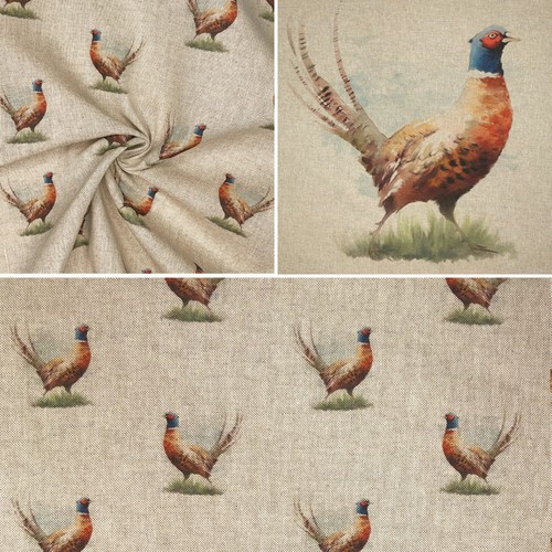 Pheasant fabric linen - -,